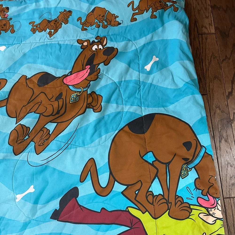 Vintage Scooby Doo & Shaggy Twin Comforter Quilted & Reversible USA 1998